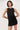 Lisbon Tie Front Mini Dress - Black
