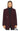 Emory Short Double Breasted Wool Coat- Claret